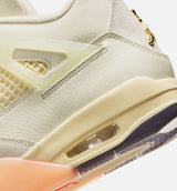 Air Jordan 4 Retro Birds of Paradise Womens Lifestyle Shoes - Coconut Milk/Metallic Gold/Muslin/Bright Mango/Sundial/Black