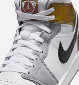Air Jordan 1 Mid SE Mens Lifestyle Shoe - Black/White/Wolf Grey