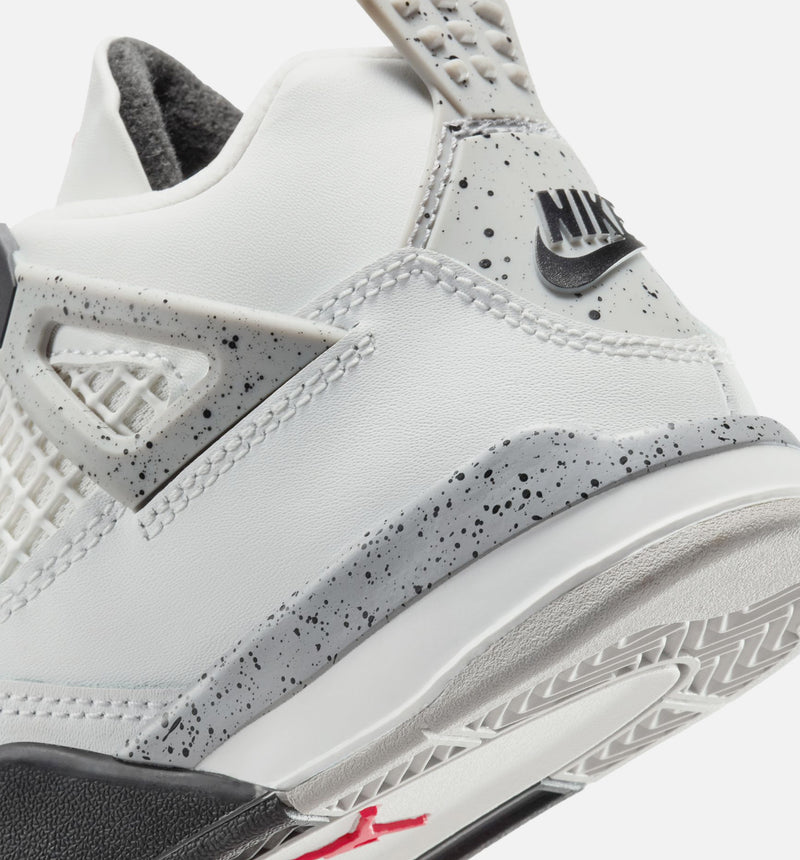 Jordan IB4388-100 Air Jordan 4 Retro White Cement Preschool