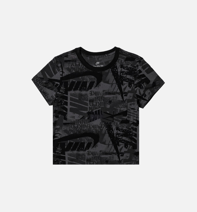 NSW Slim Womens Short Sleeve Shirt- Black