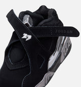 Air Jordan 8 Retro Chrome Black And Light Graphite Infant Toddler Lifestyle Shoe - Black/White/Light Graphite