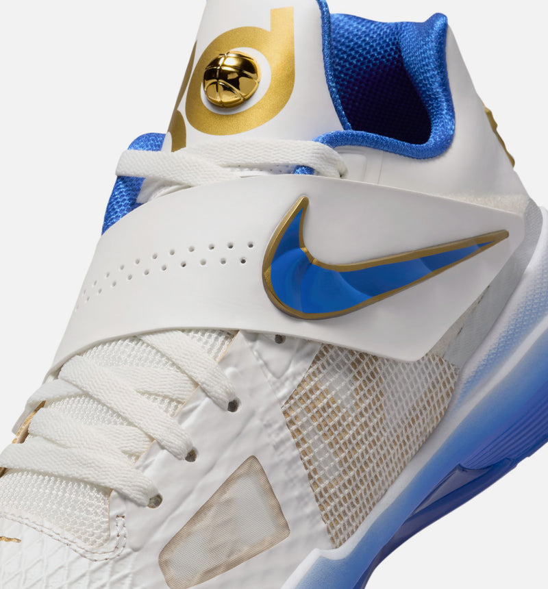 Zoom KD 4 Alternate MVP Mens Lifestyle Shoe - Summit White/Hyper Royal/Metallic Gold