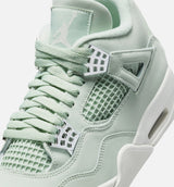 Air Jordan 4 Retro Abundance Womens Lifestyle Shoe - Seafoam/Sail/Metalic Silver