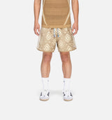 CLOT Heritage Print By Edison Chen Mens Short - Warm Sandstone