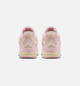 Air Jordan 4 Retro Pink Pearl And Iced Carmine Preschool Lifestyle Shoe - Pearl Pink/Iced Carmine/Coconut Milk