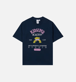 PUMA 62670114
 Puma x Kidsuper Academy Graphic Mens Short Sleeve Shirt - Navy/Pink Image 0