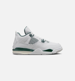 JORDAN BQ7669-103
 Air Jordan 4 Retro Oxidized Green Preschool Lifestyle Shoe - White/Oxidized Green/White/Neutral Grey Free Shipping Image 0