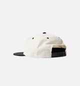 Error Logo 6 Panel Snapback Mens Hat - Off White