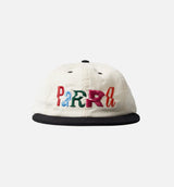 Error Logo 6 Panel Snapback Mens Hat - Off White