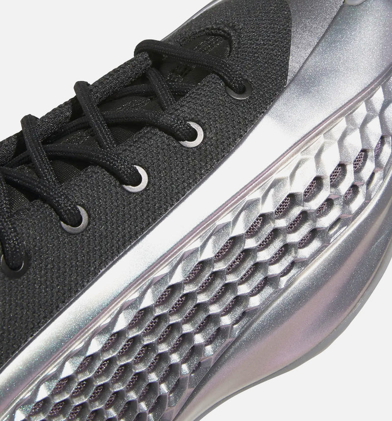 Anthony Edwards 1 Low Iron Sharpens Mens Basketball Shoe - Iron Metallic/Core Black/Solar Orange)