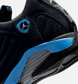 Air Jordan 14 Retro Black University Blue Preschool Lifestyle Shoe - Black/White/University Blue
