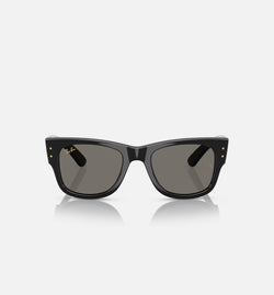 RAYBAN 0RB0840S
 Mega Wayfarer Asap Mens Sunglasses - Black/Gold Image 0