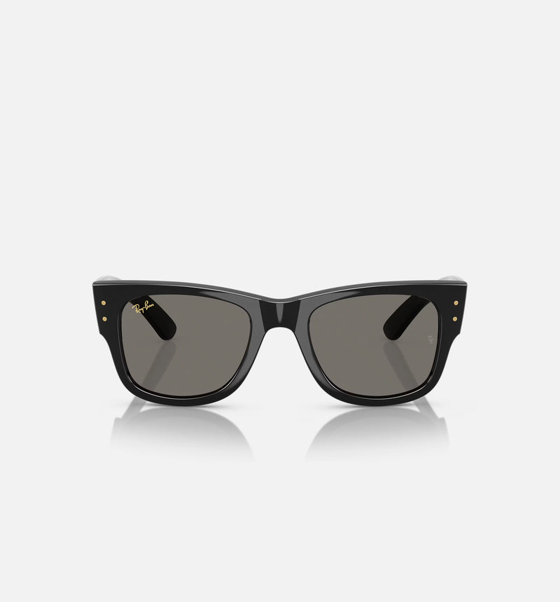 Mega Wayfarer Asap Mens Sunglasses - Black/Gold