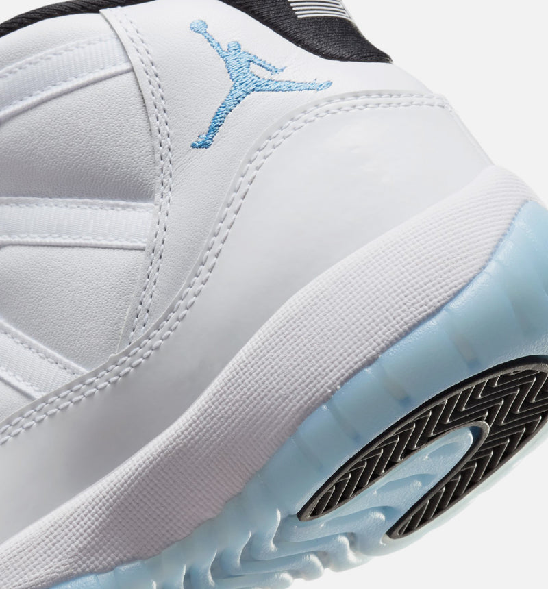 Air Jordan 11 Retro Legend Blue Grade School Lifestyle Shoe - White/Legend Blue/Black Free Shipping