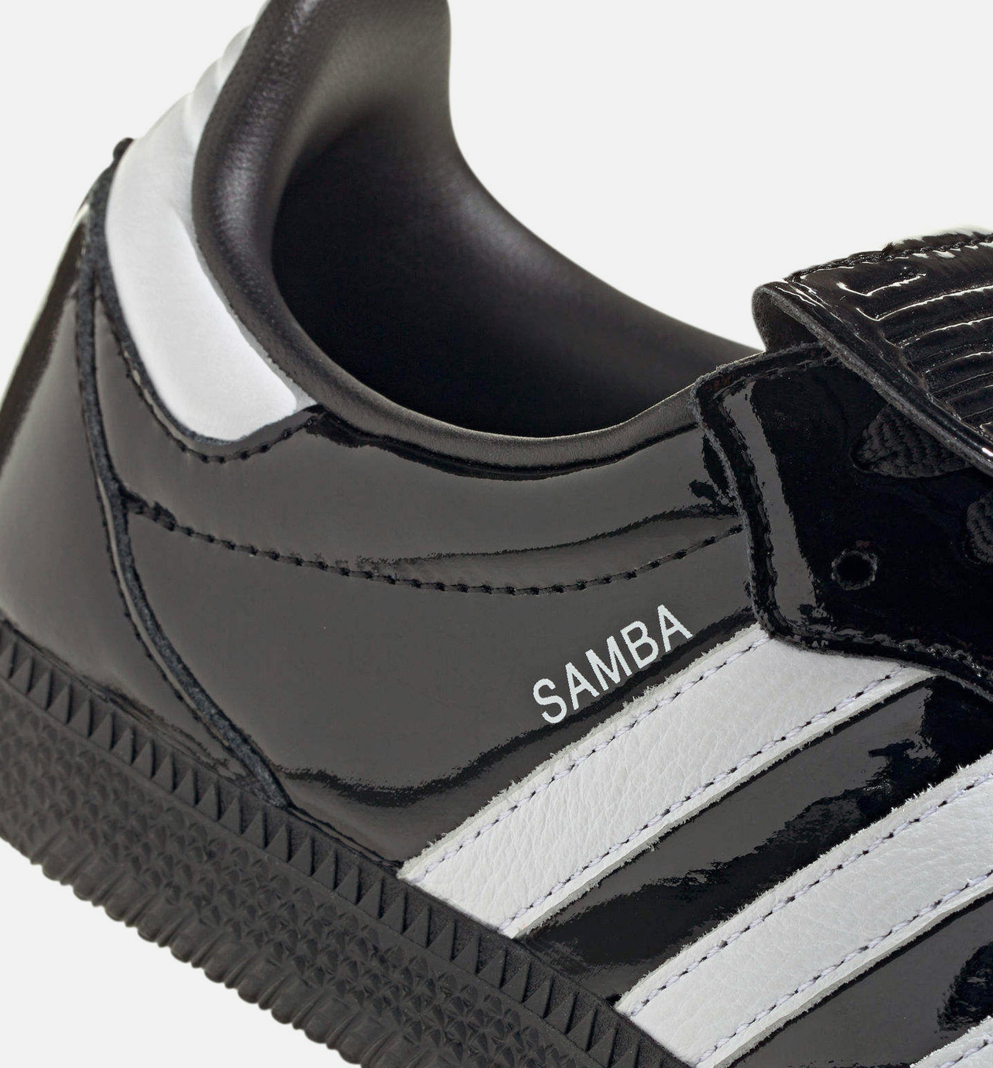 adidas JI2707 Samba LT Black Patent Womens Lifestyle Shoe - Black/White ShopNiceKicks.com adidas JI2707 Samba LT Black Patent Womens Lifestyle Shoe - Black/White ShopNiceKicks.com