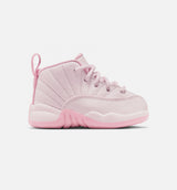 Air Jordan 12 Retro Pearl Pink Infant Toddler Lifestyle Shoe - Pearl Pink/Medium Soft Pink