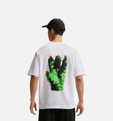 Your Message Here Claw Mens Short Sleeve Shirt - White/White