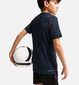 USMNT 2026/27 Match Away Aero Fit Soccer Authentic Grade School Jersey - Dark Obsidian/University Red/Pure Platinum