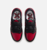 Air Jordan 1 Retro Low OG Banned Grade School Lifestyle Shoe - Black/Black/Varsity Red/Summit White Free Shipping