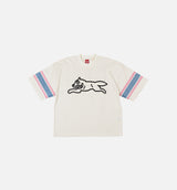 Hike Oversize Running Dog Mesh Mens Jersey - White