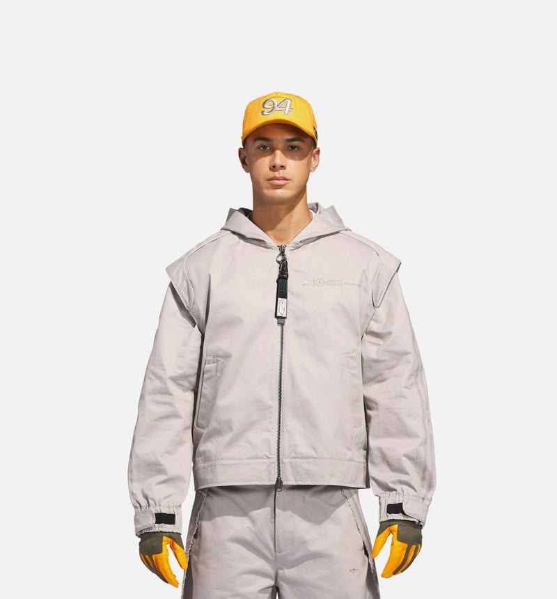 Bad Bunny x Mercedes AMG Petronas F1 Zip Up Mens Jacket - Granite