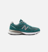990v4 Made in USA Mens Lifestyle Shoe - Vintage Teal/Grey/White