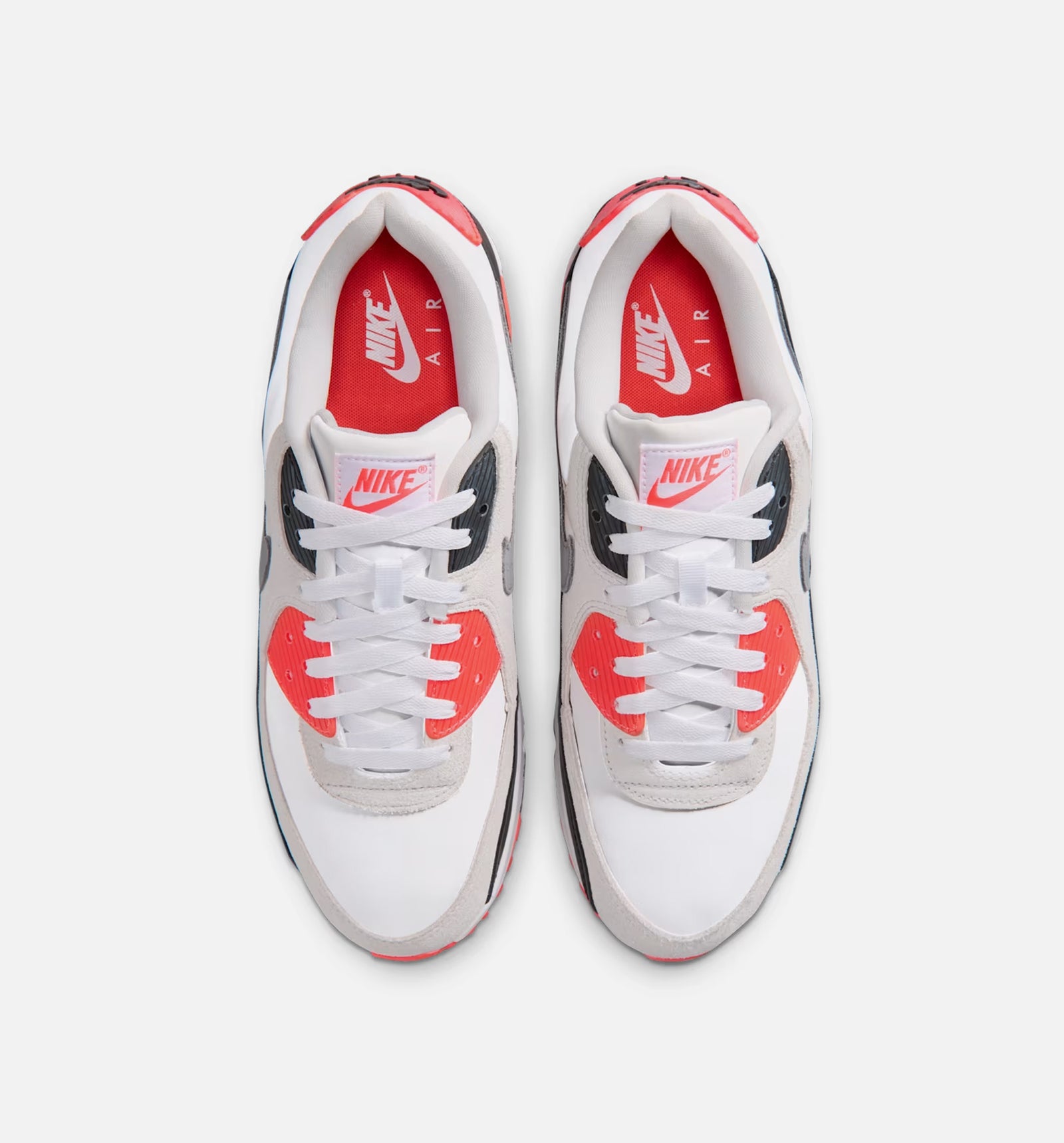 Nike IU1055-100 Air Max 90 Infrared 3M Mens Lifestyle Shoe - White