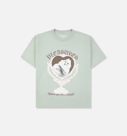 Pleasures P25F085-GRN Mirror Tee Mens Short Sleeve Shirt - Desert