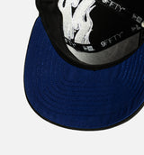 Los Angeles Dodgers Flames 9Fifty Snapback Mens Hat - Black/Royal