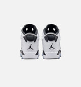 Air Jordan 6 Retro Black And White Grade School Lifestyle Shoe - Black/White