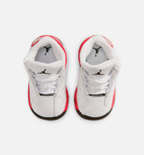 Air Jordan 13 Retro White And University Red Infant Toddler Lifestyle Shoe - White/Black/True Red