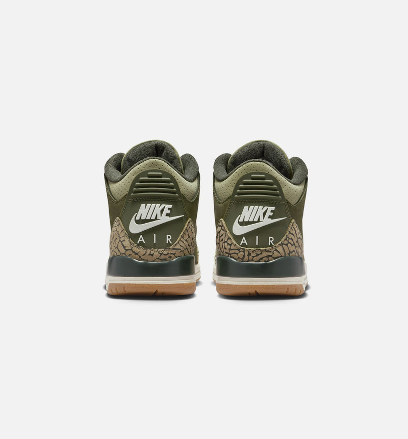 Air Jordan 3 Retro Medium Olive Grade School Lifestyle Shoe - Medium Olive/Sequoia/Neutral Olive/Sail