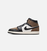Air Jordan 1 Mid Palomino Mens Lifestyle Shoe - Black/Palomino/University Red/Phantom