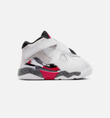 Air Jordan 8 Retro White And True Red Infant Toddler Lifestyle Shoe - White/Black/True Red