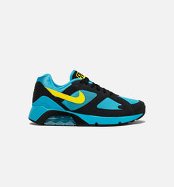 NIKE HQ4043-400
 Air Max 180 Baltic Blue Mens Lifestyle Shoe - Baltic Blue/Black/Lightning Yellow Image 0