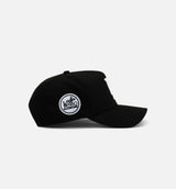 Los Angeles Dodgers Chrome Logo 9Forty Snapback Mens Hat - Black/Black/White