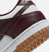 Dunk Low Coffee Brown Grade School Lifestyle Shoe - White/Burgundy Crush/Gum Light Brown