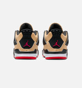 Air Jordan 4 Retro Infant Toddler Lifestyle Shoe - Sesame/Fire Red/Black/White