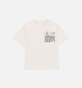 Annual Block Party Mens Short Sleeve Shirt - Bone