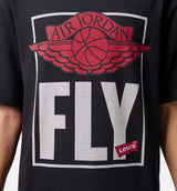 Air Jordan x Levi's Fly Mens Short Sleeve Shirt - Black