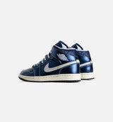 Air Jordan 1 Mid SE Womens Lifestyle Shoe - Black/Coconut Milk/Hot Lava/Ghost