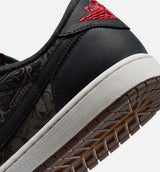 Air Jordan 1 Retro Low OG Laser Black And Varsity Red Mens Lifestyle Shoe - Black/Varsity Red/Summit White