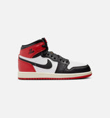 Air Jordan 1 Retro High OG Black Toe Preschool Lifestyle Shoe - White/Black/Varsity Red/Sail