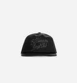 Script Snapback Mens Hat - Black