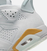 Air Jordan 6 Retro Pearl Womens Lifestyle Shoe - Pure Platinum/Glacier Blue/Metallic Gold