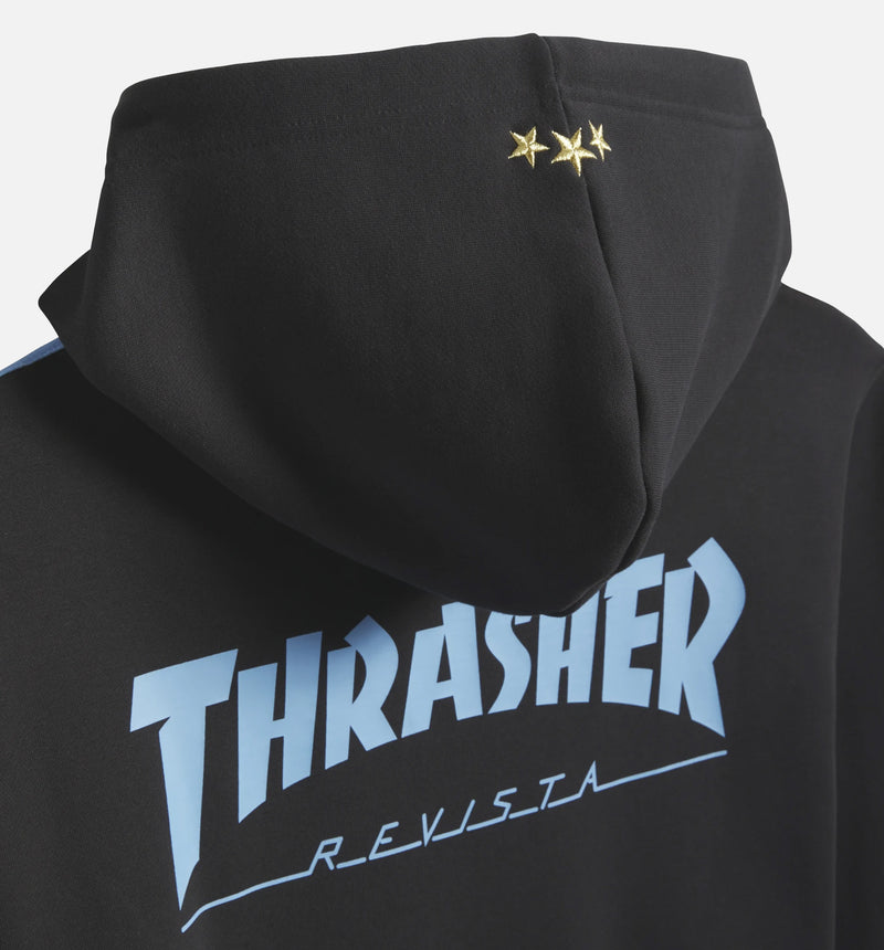 adidas KX4547 Argentina x Thrasher Mens Hoodie - Black
