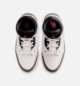 Air Jordan 3 Retro Sail and University Red Preschool Lifestyle Shoe - Sail/Black/University Red/Pale Ivory Free Shipping