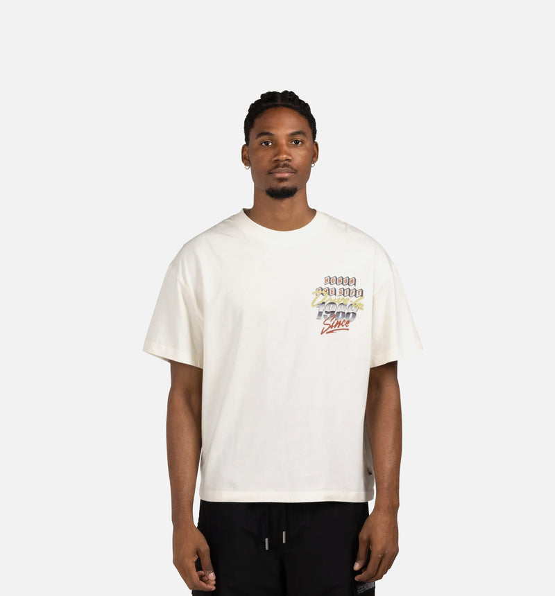 Feature Presentation Mens Short Sleeve Shirt - Bone