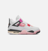 Air Jordan 4 Retro Comic Grade School Lifestyle Shoe - Off White/Fire Pink/Anthracite Free Shipping