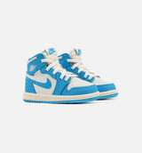 Air Jordan 1 Retro High OG UNC Reimagined Infant/Toddler Shoe - Dark Powder Blue/Sail